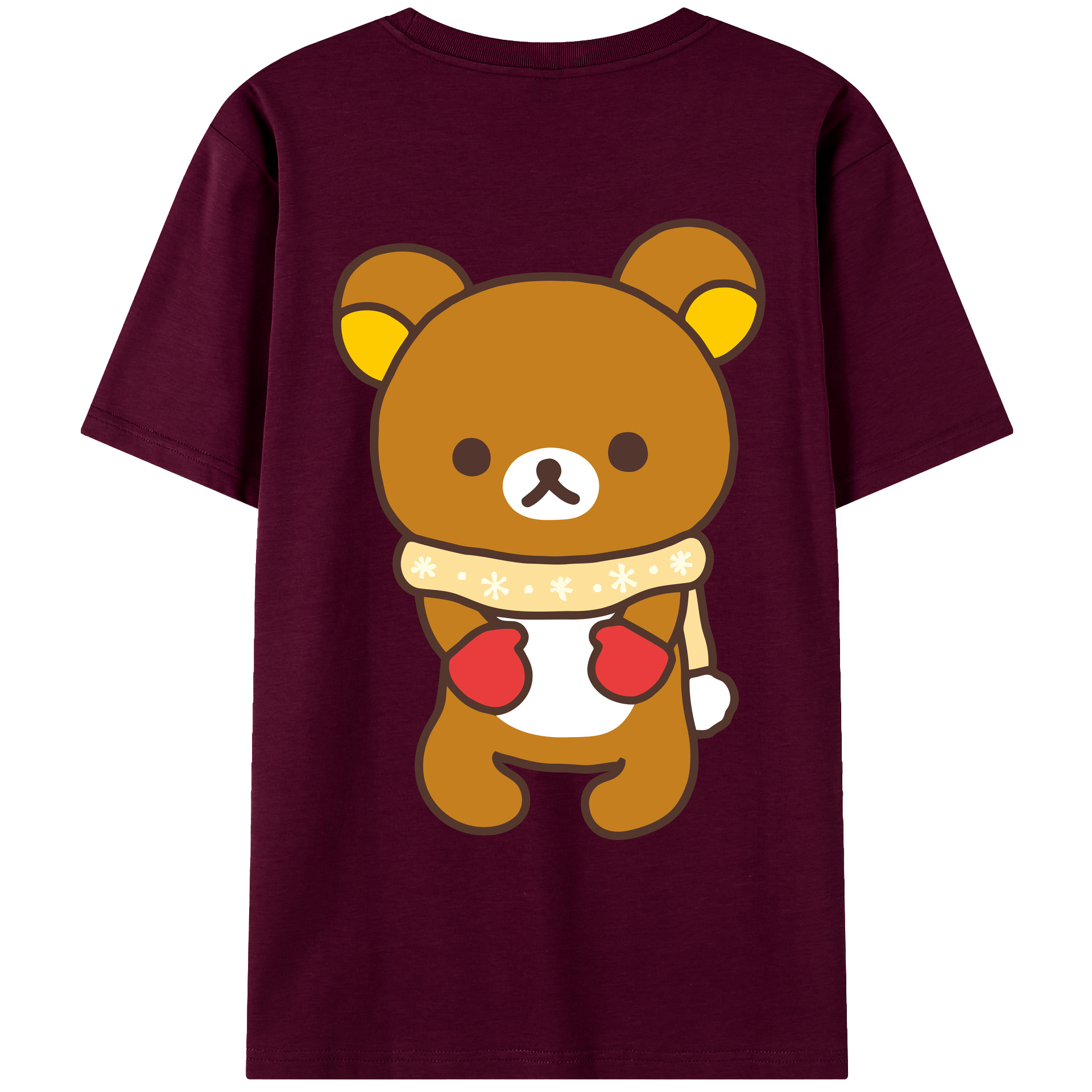 （画像用） リラックマ リラックマ キイロイトリ Rilakkuma Korilakkuma Kiiroitori レディース半袖Tシャツ(バックプリント)